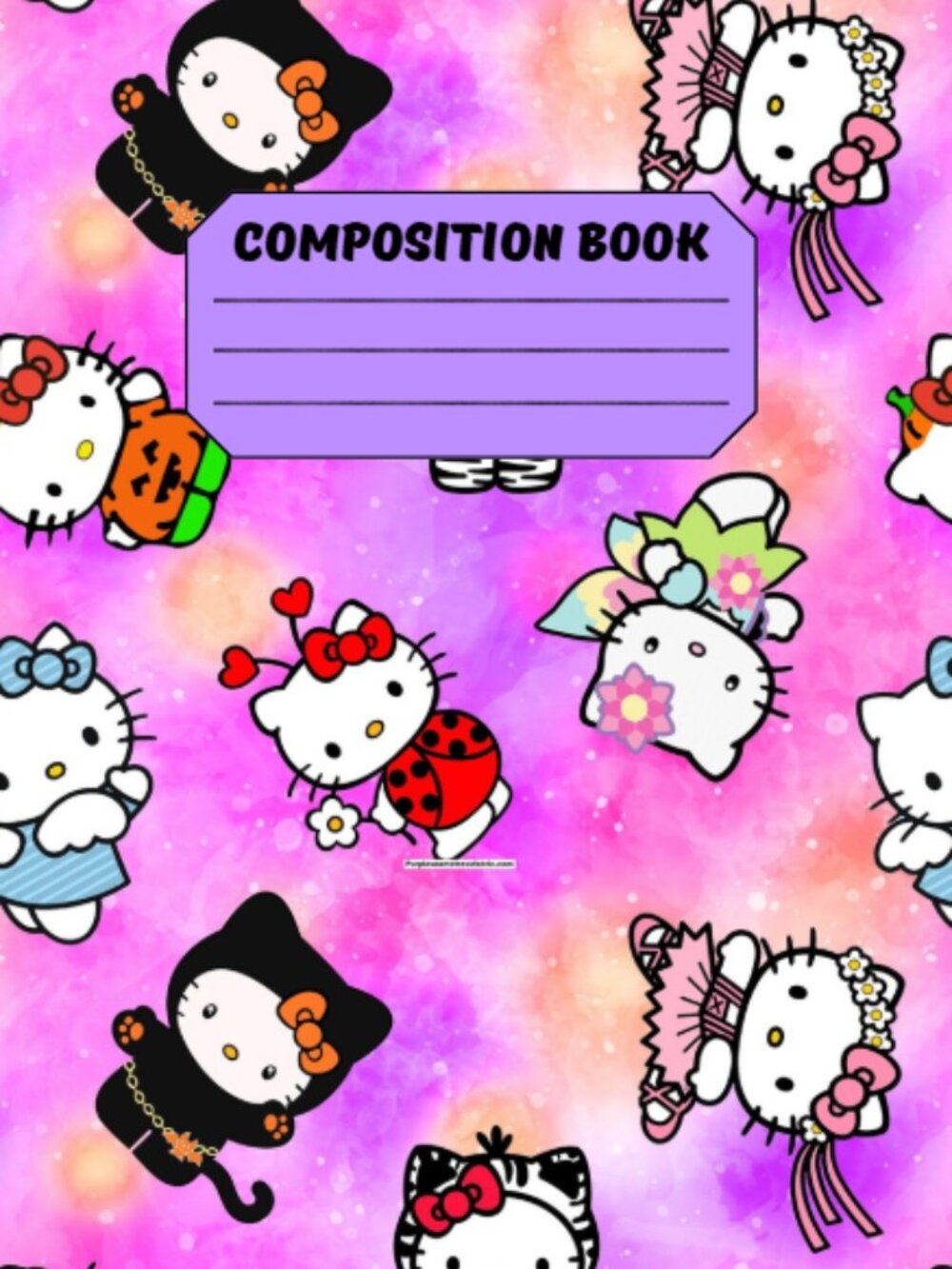Custom Composition Book & Mini Notebooks, Handmade, Famous Cat in Costumes